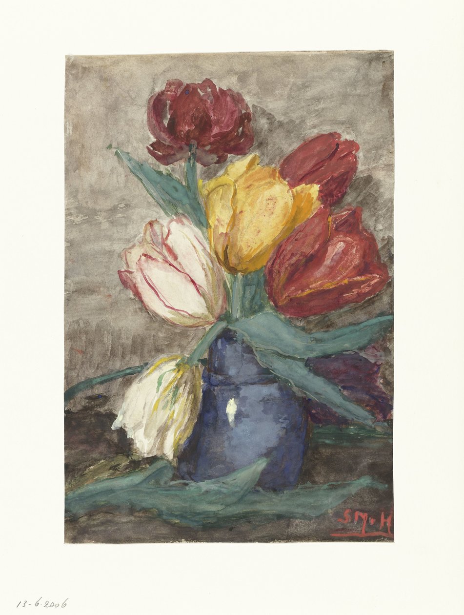 Tulipánok vázában alkotó: Sientje Mesdag van Houten