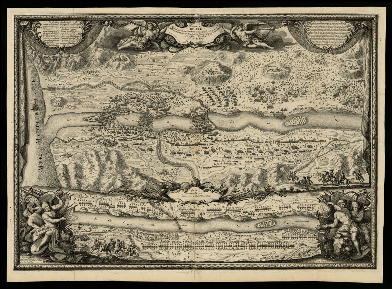 A ter-i csatát, amelyet a Mar. duc de Noailles által vezényelt királyi hadsereg nyert 1694. május 27-én alkotó: Sieur de Beaulieu