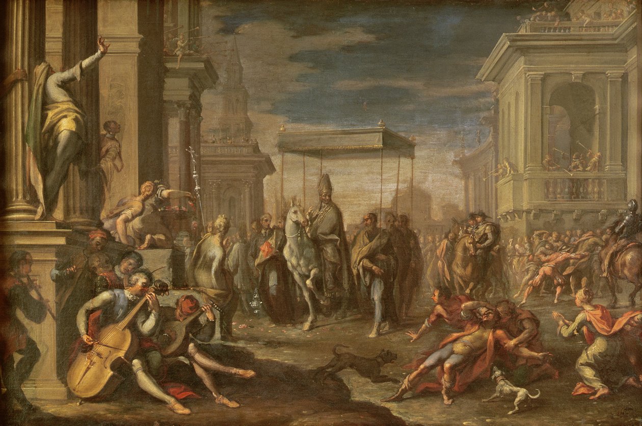 Szent Ambrus csodája alkotó: Sigismondo Caula