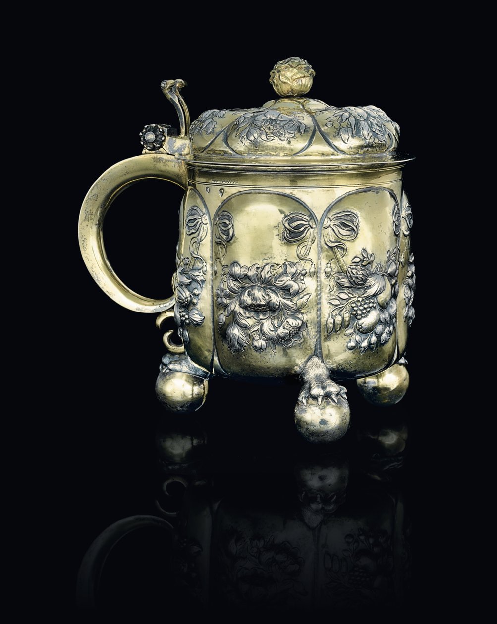 Tankard, Nürnberg, 1665 körül alkotó: Sigmund Bierfreud