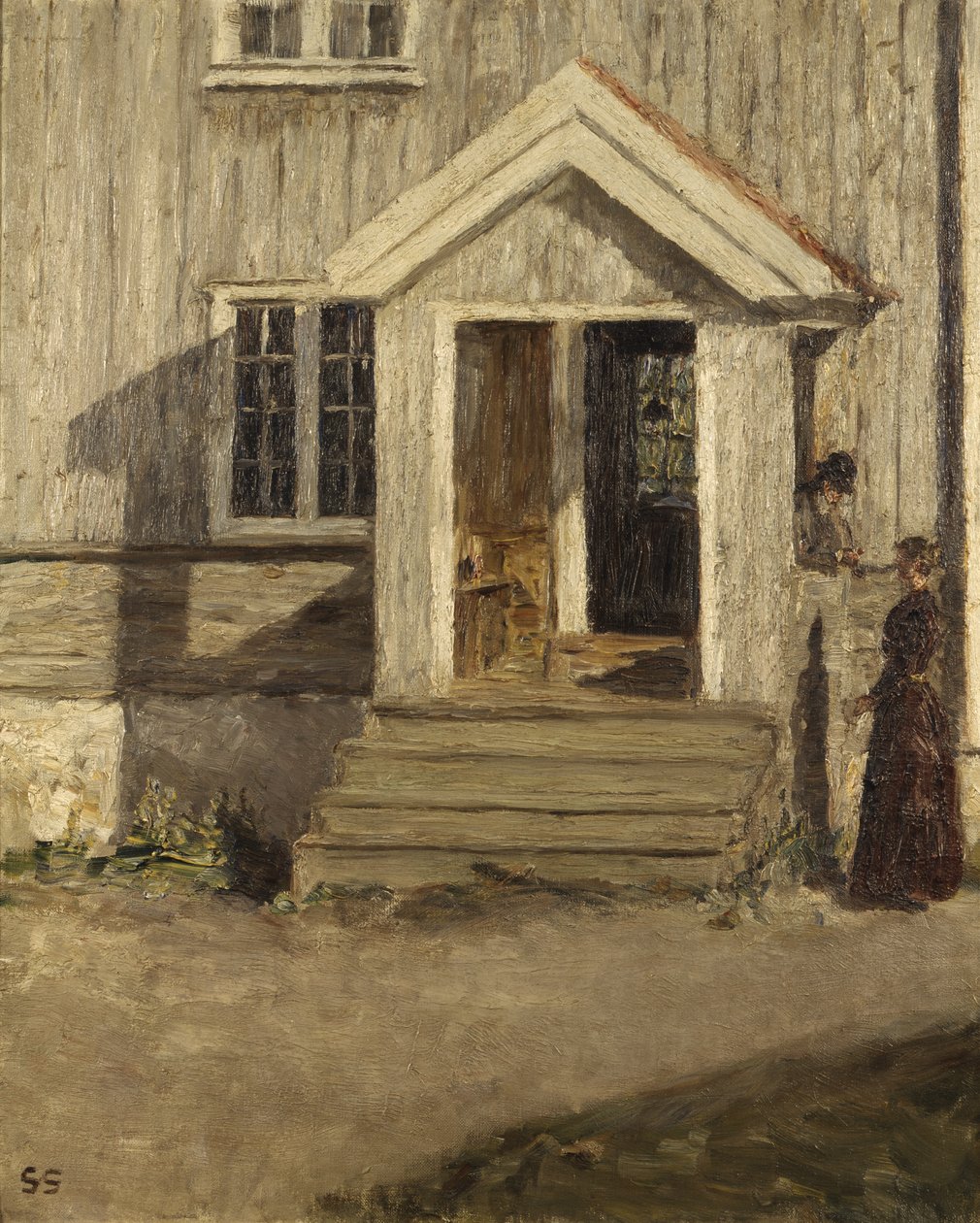 Napfal (olaj, vászon) alkotó: Signe Scheel