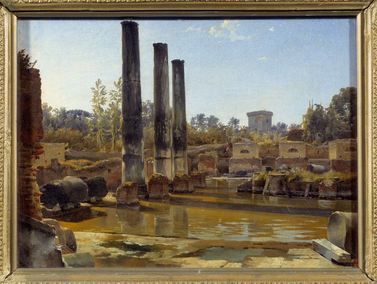Serapis temploma Pozzuoliban. Szilveszter Feodosijevics Scsedrin festménye (Sylvestre Shchedrin) (1791-1830) alkotó: Silvestr Fedosievich Shchedrin