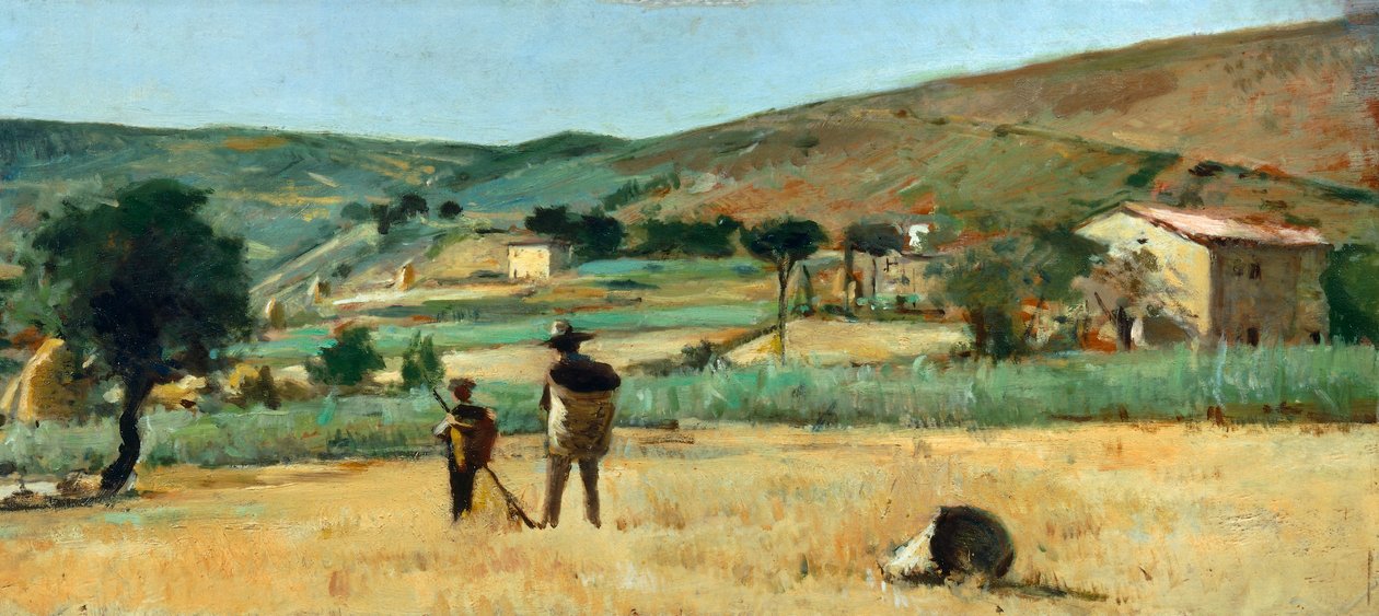 Vidék parasztokkal, Silvestro Lega alkotó: Silvestro Lega