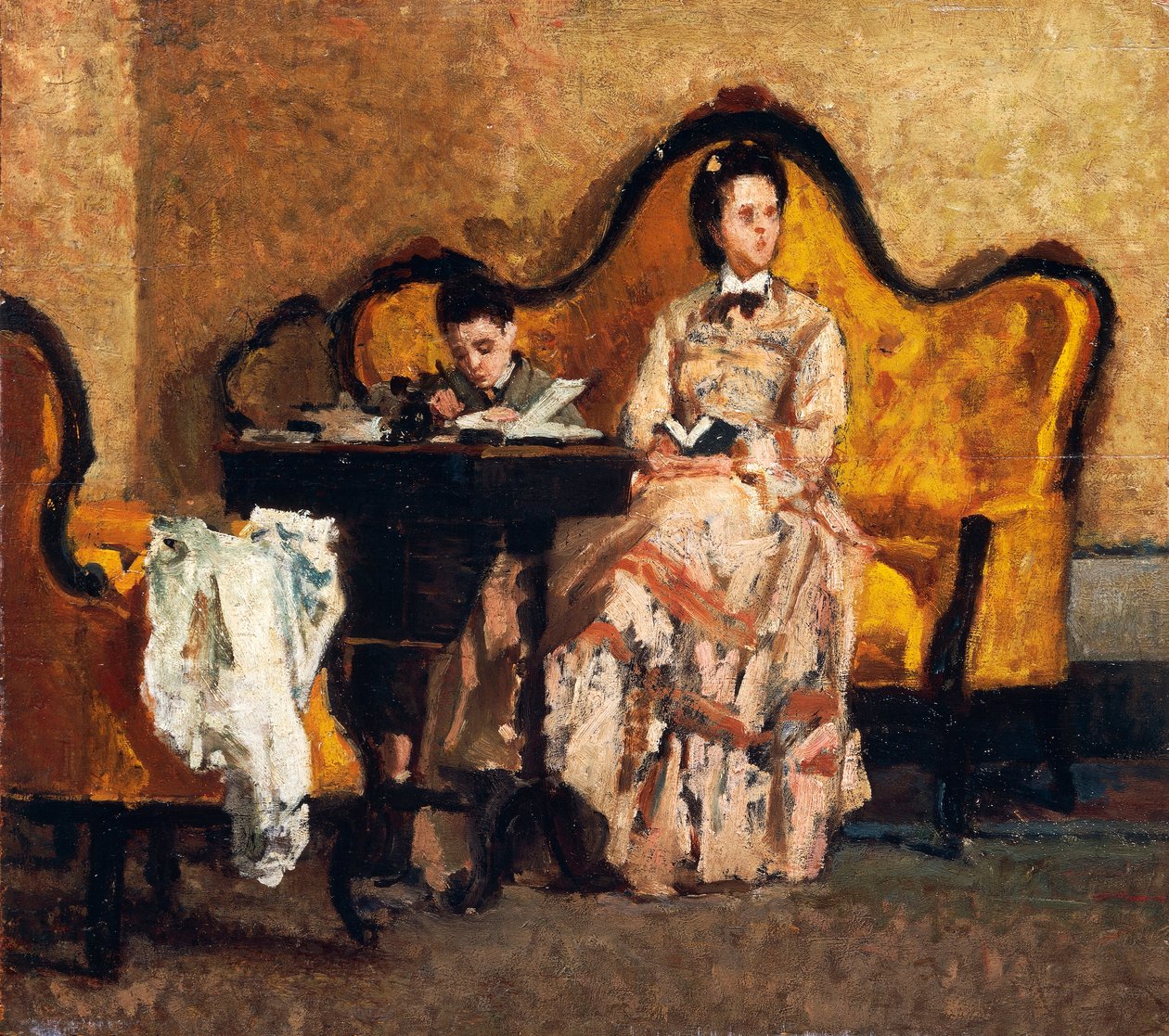 Házi feladat, Silvestro Lega (1826-1895) alkotó: Silvestro Lega