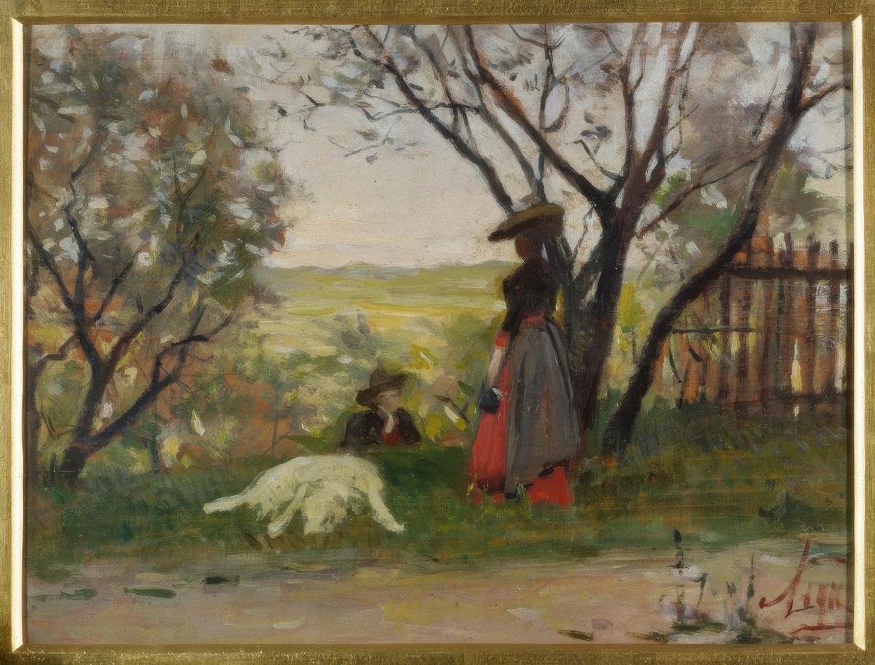 A kert úrnője alkotó: Silvestro Lega
