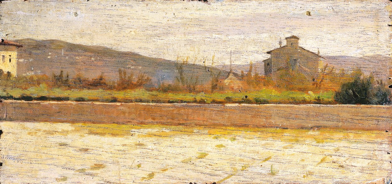 Modigliana tája, Silvestro Lega (1826-1895) alkotó: Silvestro Lega