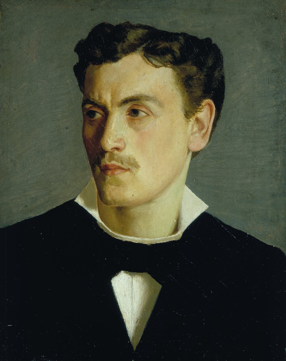 Fiatalember portréja, 1855 körül (olaj, vászon) alkotó: Silvestro Lega