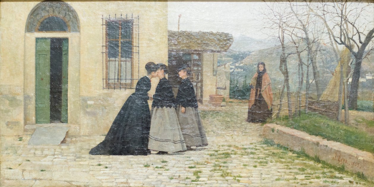 A látogatás alkotó: Silvestro Lega