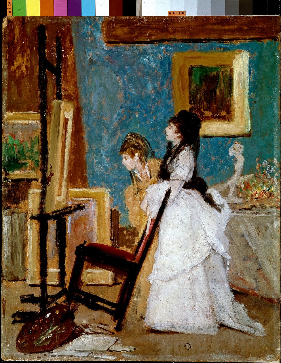 Látogatás a Silvestro Lega Painting stúdiójában alkotó: Silvestro Lega