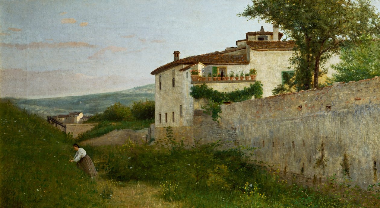 Piagentina kilátása alkotó: Silvestro Lega