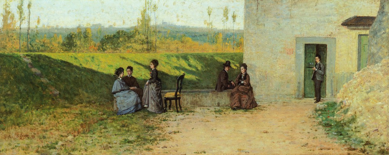 Látogatás a villában alkotó: Silvestro Lega
