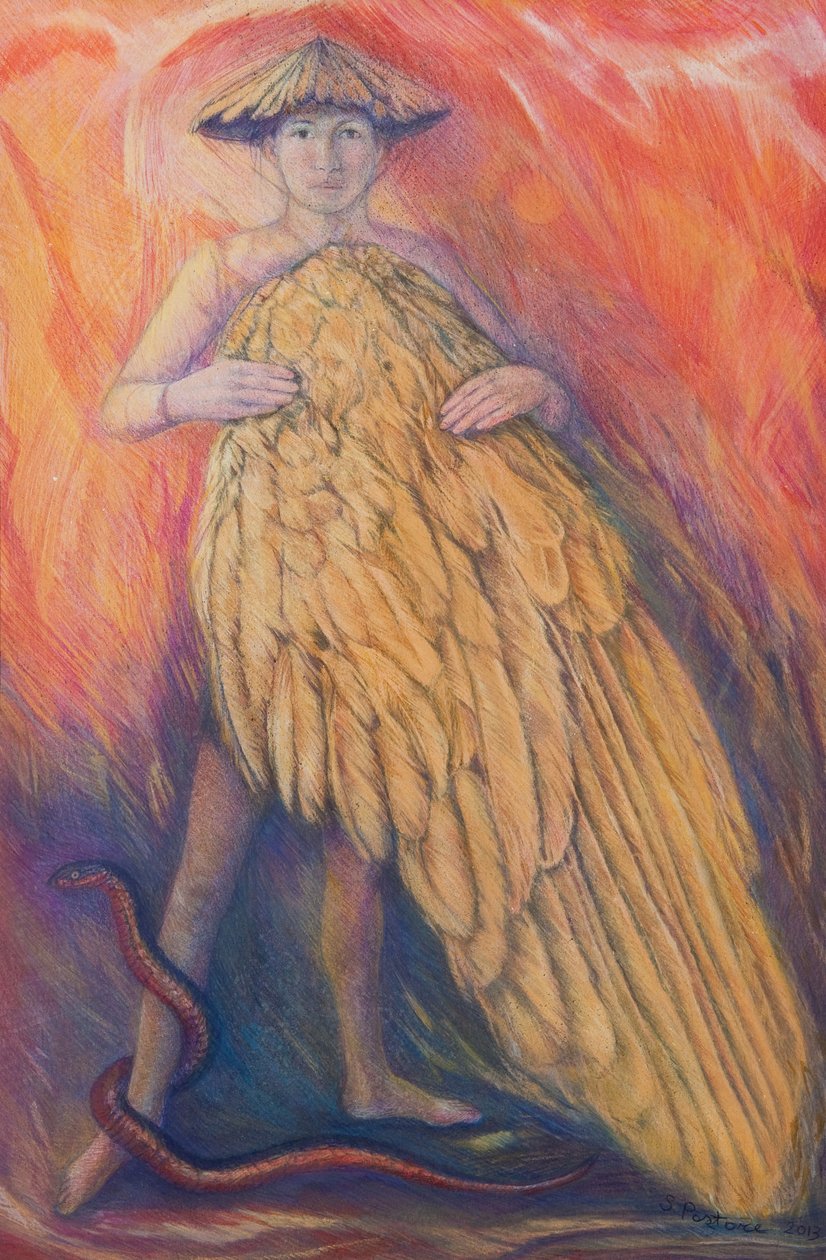 Az ajándék, 2013 (pasztell, papíron) alkotó: Silvia Pastore
