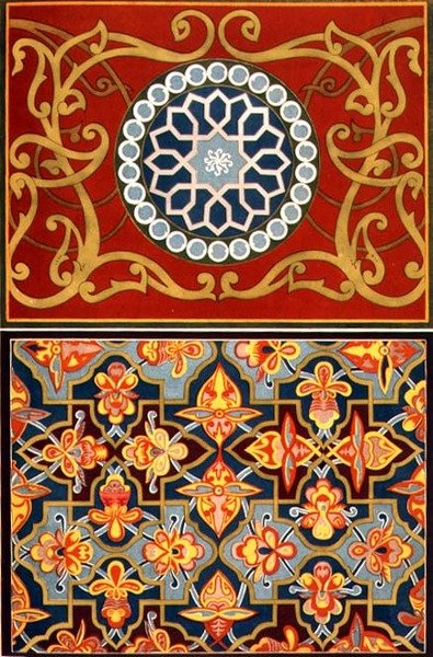 Dekoratív részletek a "The Art of Central Asia" kocsmából. 1879-83 alkotó: Simakoff N.