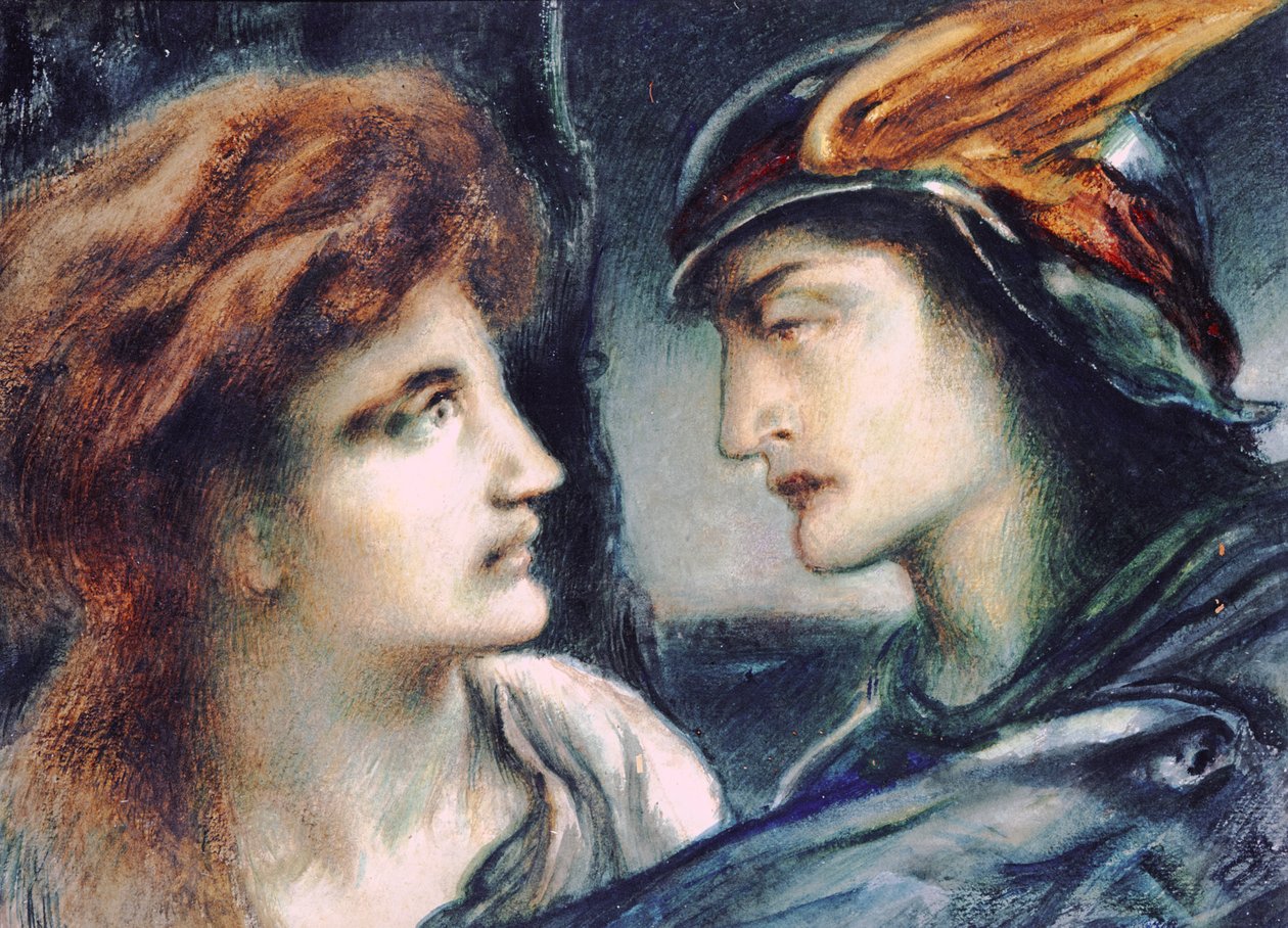 Merkúr és Perszephoné alkotó: Simeon Solomon