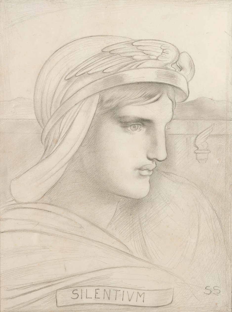 csend (ceruza) alkotó: Simeon Solomon