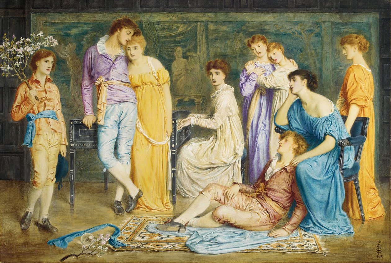Bach prelúdiuma, 1868 alkotó: Simeon Solomon