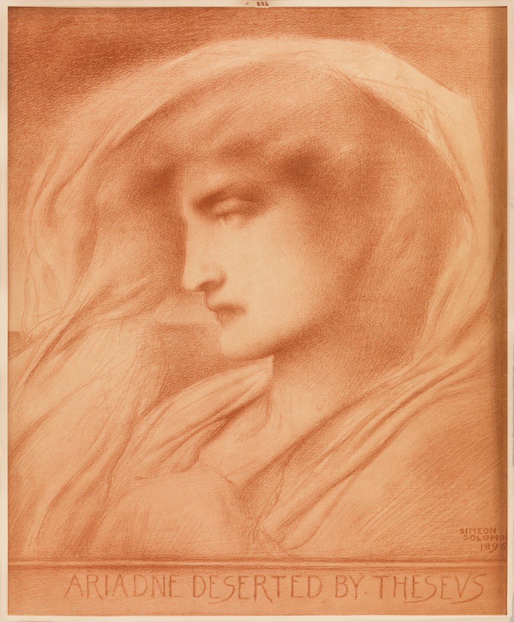 Thészeusz által elhagyott Ariadne (fényképi reprodukció szépia színben) alkotó: Simeon Solomon
