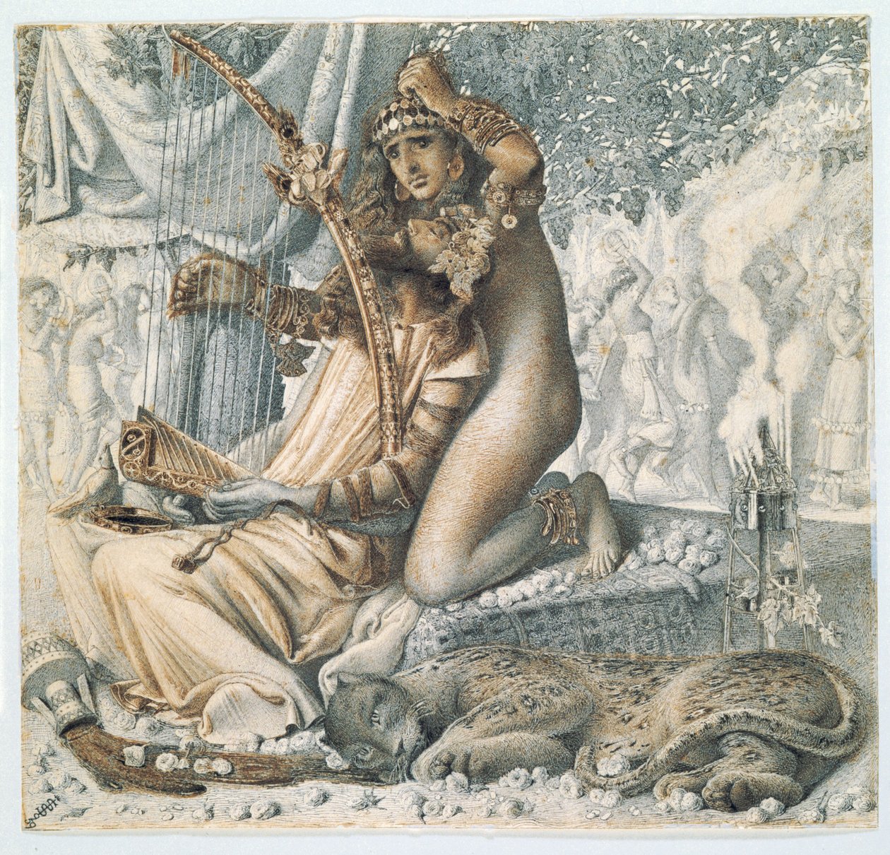 „Babilon aranypohár volt”, 1859 alkotó: Simeon Solomon
