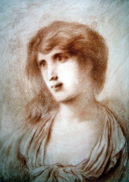 Egy lány feje alkotó: Simeon Solomon