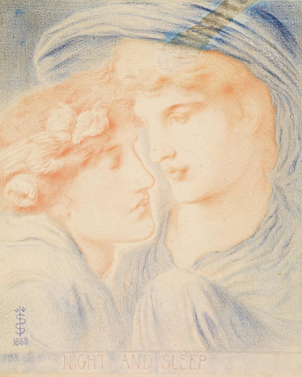 Éjszaka és alvás, 1888 alkotó: Simeon Solomon