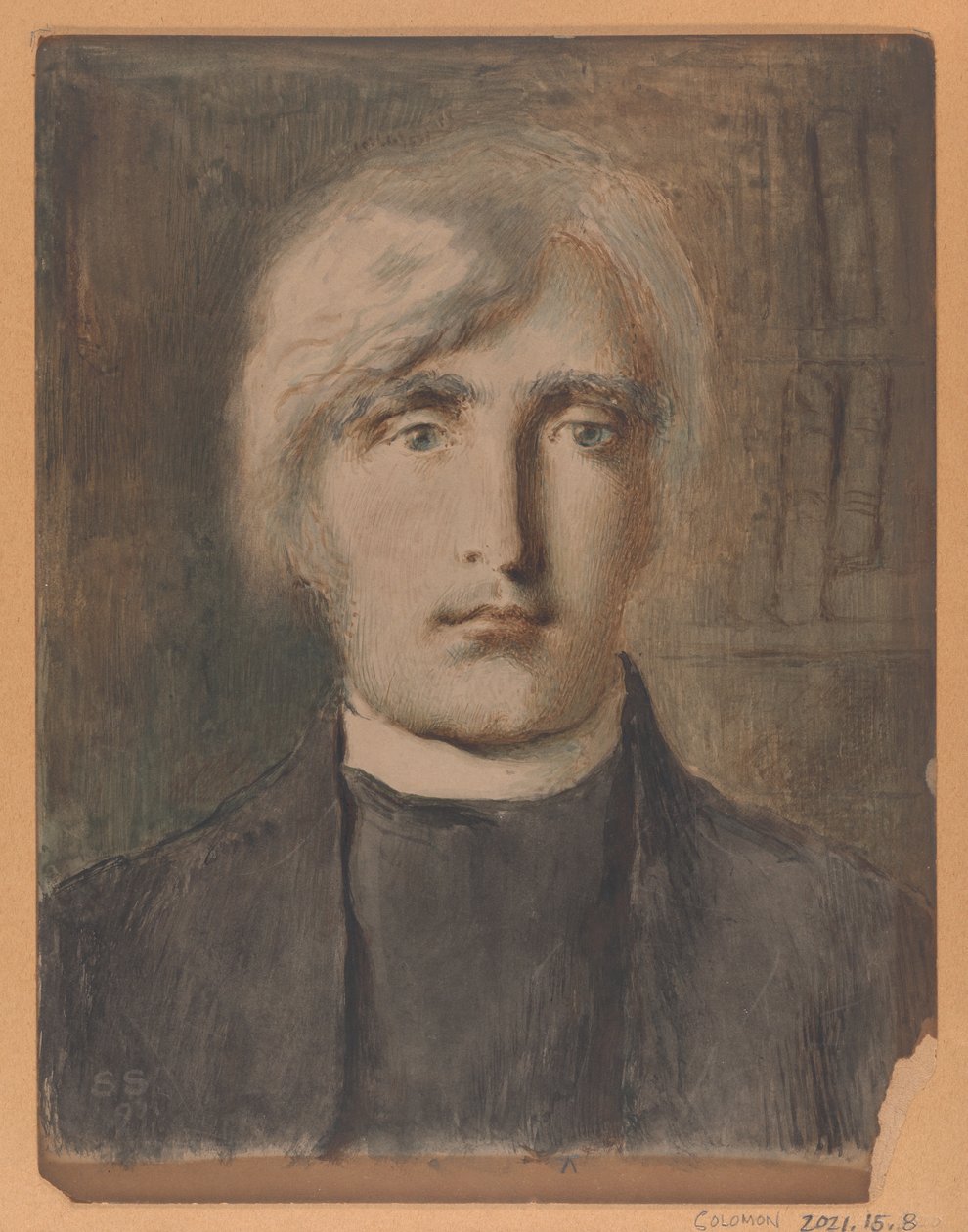 Egy egyházi személy portréja alkotó: Simeon Solomon