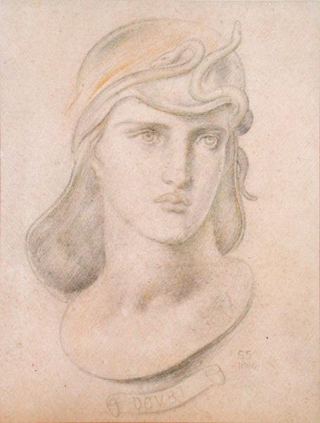 Az ideális fej tanulmányozása alkotó: Simeon Solomon