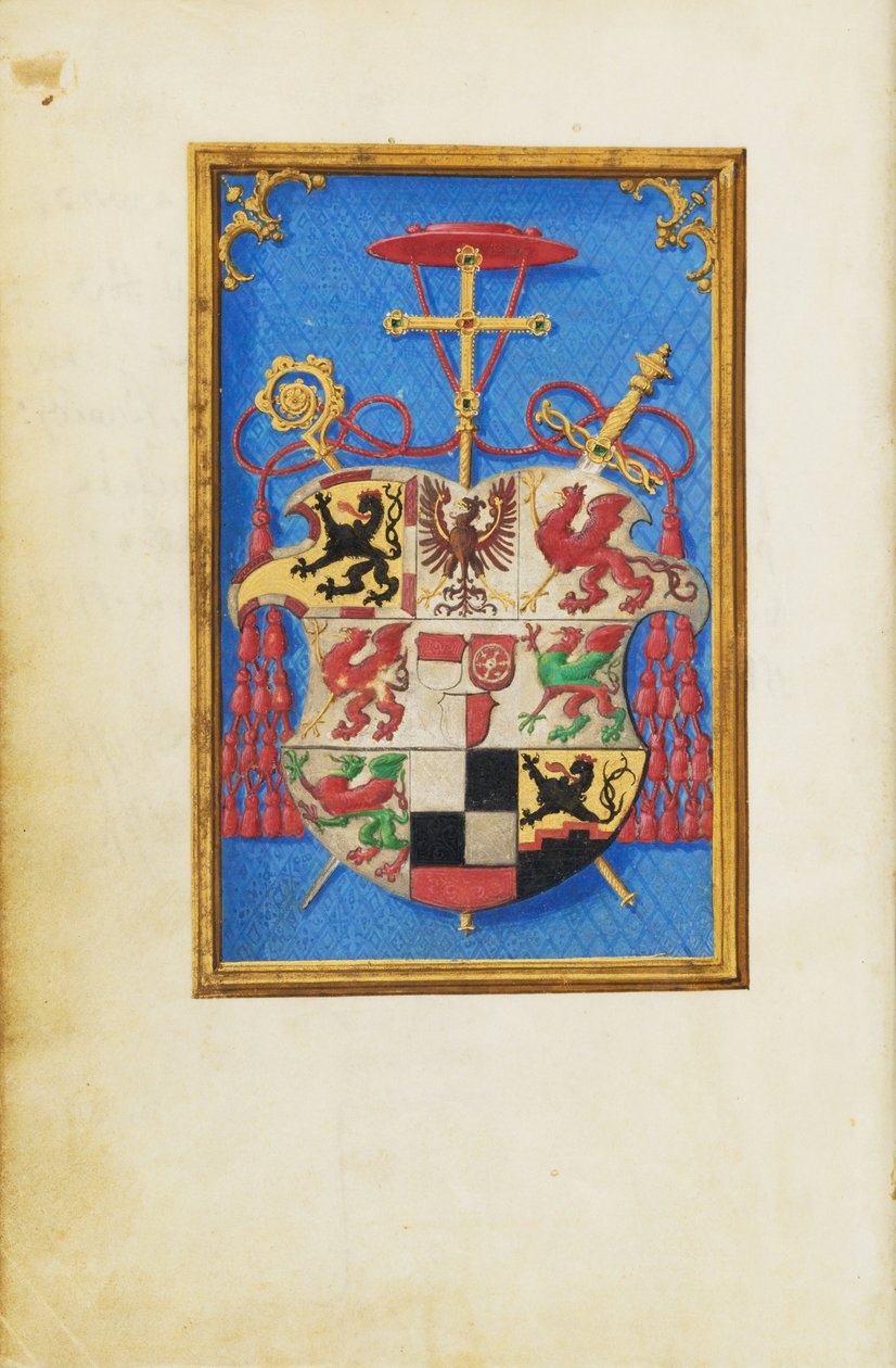 Blazon Albrecht von Brandenburg bíboros alkotó: Simon Bening