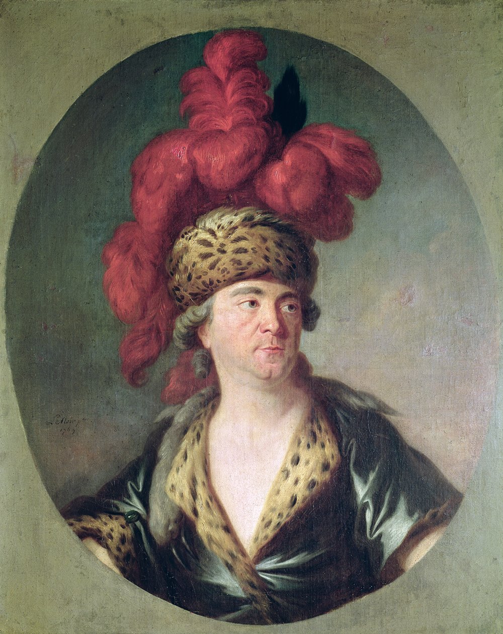 Lekain színész (1728-78) Dzsingisz kán szerepében, Voltaire „L