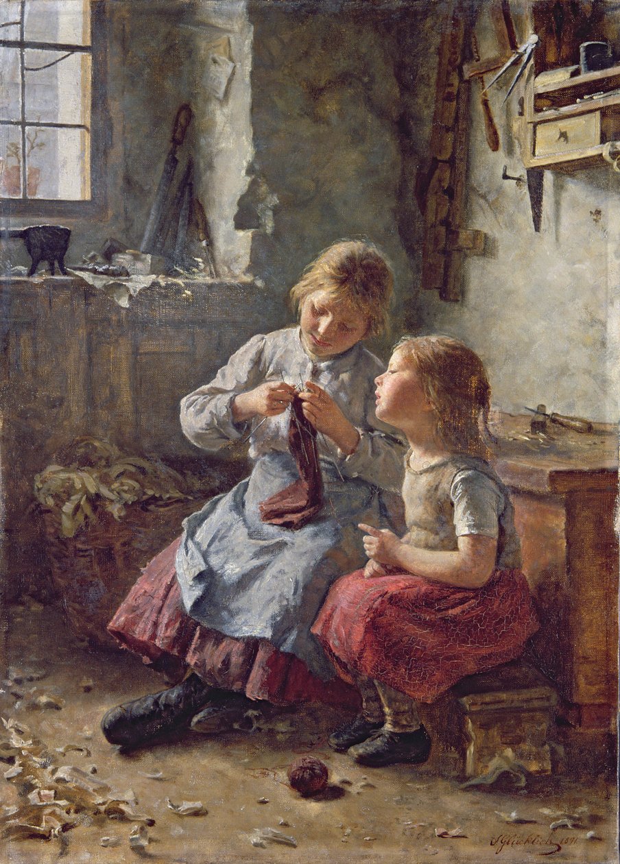 Kötés, 1891 alkotó: Simon Glucklich