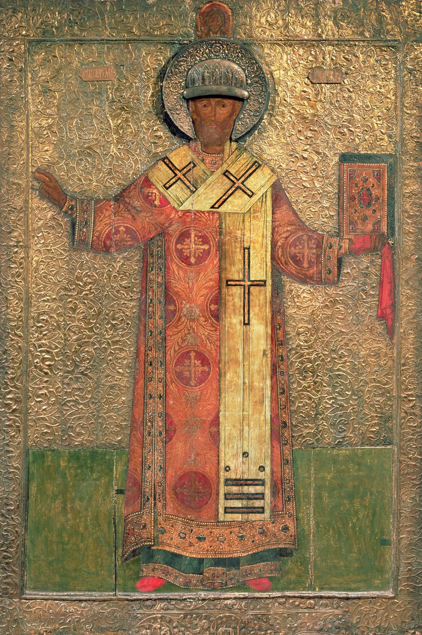 Metropolitan Philipp, 1653 (tempera és arany, tábla) alkotó: Simon Ushakov