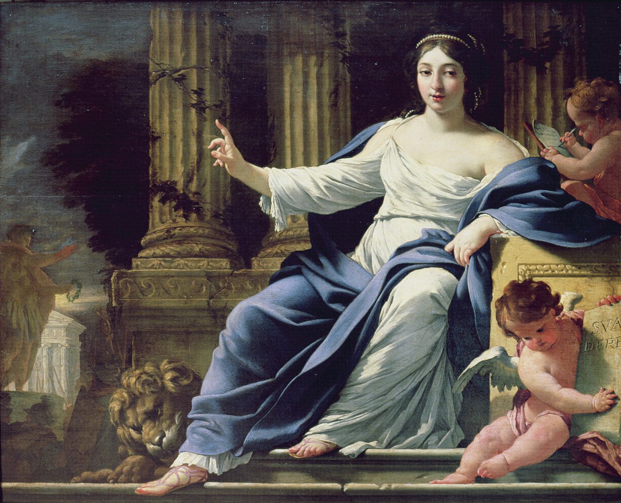 Polymnia, az ékesszólás múzsája alkotó: Simon Vouet
