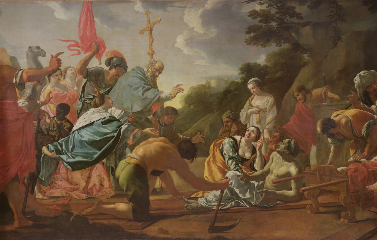 Az igazi kereszt feltalálása alkotó: Simon Vouet