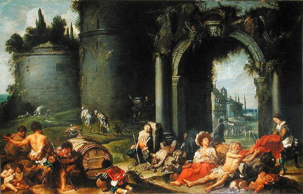 Az Irgalmasság Művei, 1630-40 körül alkotó: Simon de Vos