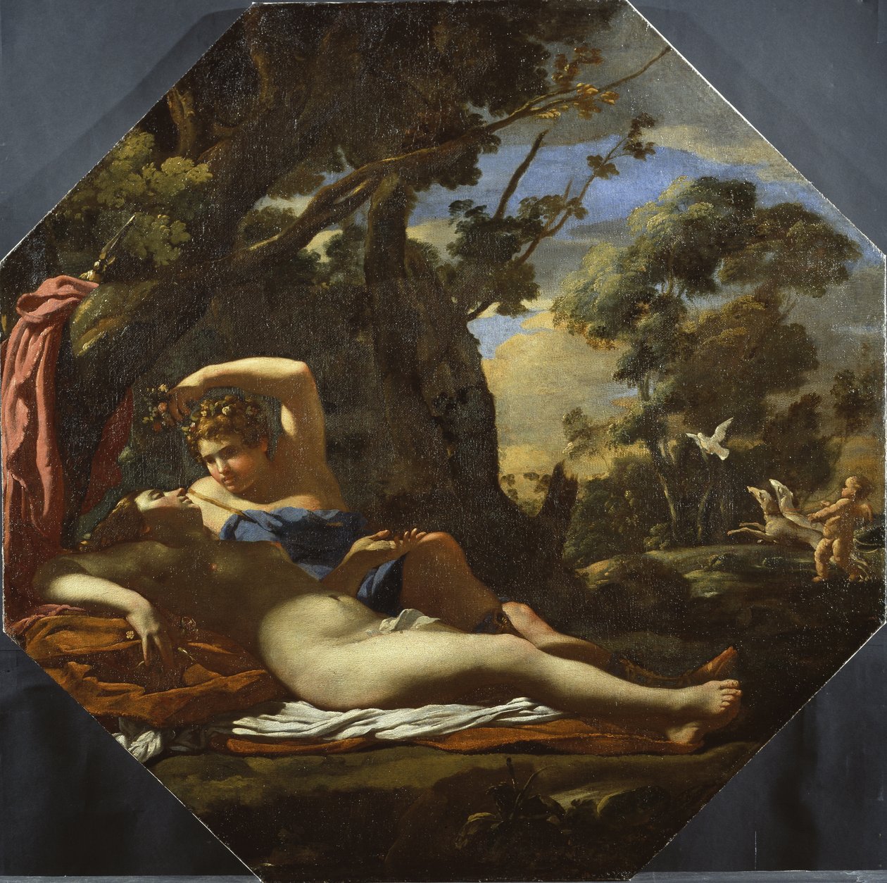 Vénusz és Adonisz (olaj, vászon) alkotó: Simon (circle of) Vouet