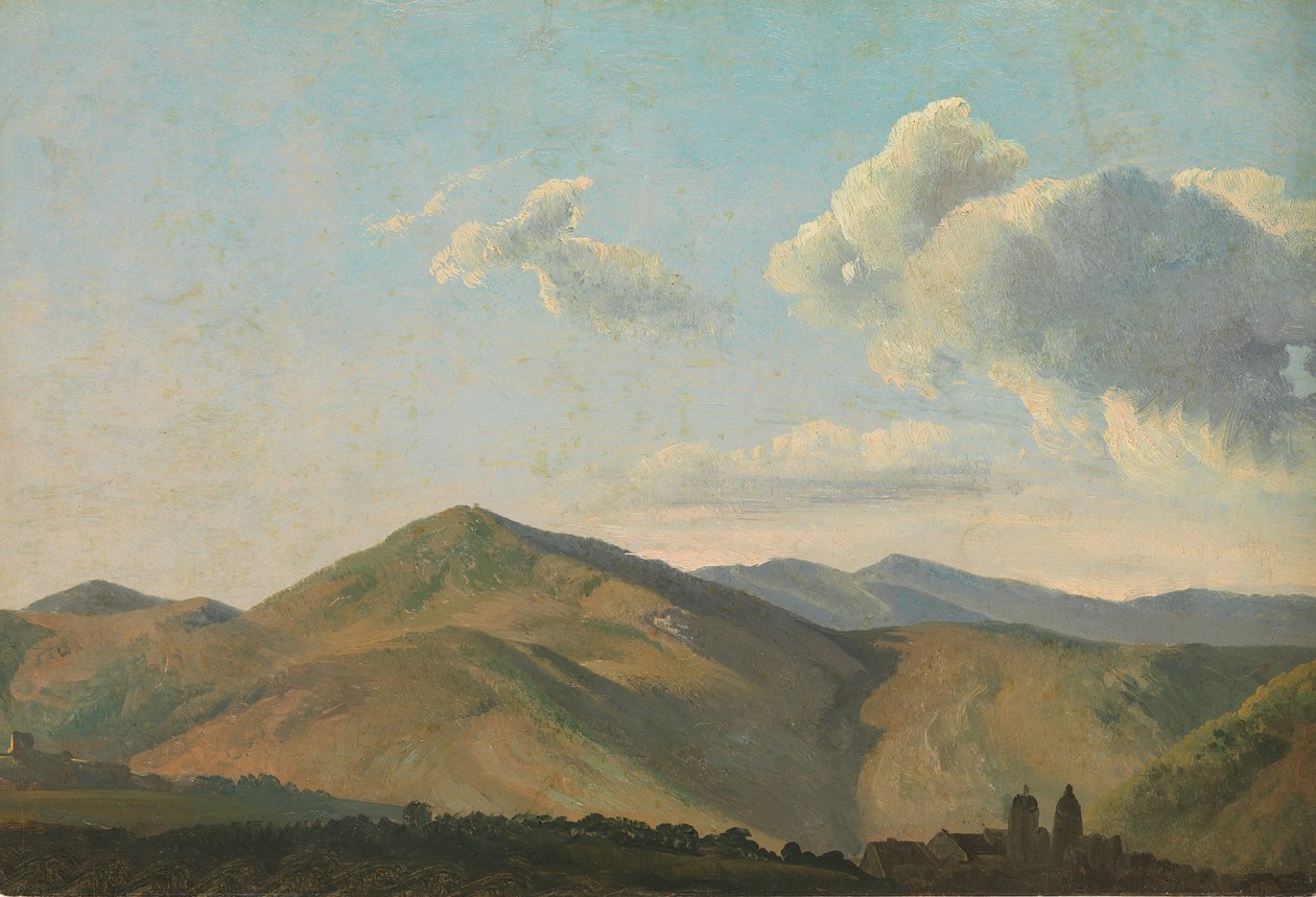 Hegyvidéki táj Vicovaróban, kb. 1786-97. alkotó: Simon Alexandre Clément Denis