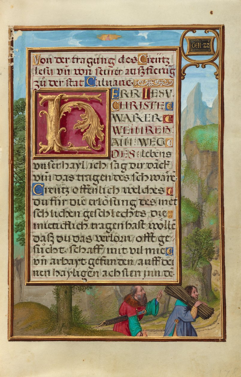 Rand mit Abraham und Isaak alkotó: Simon Bening