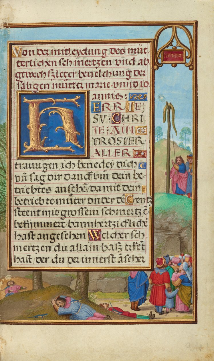 A határ Mózes és a kígyó határán alkotó: Simon Bening