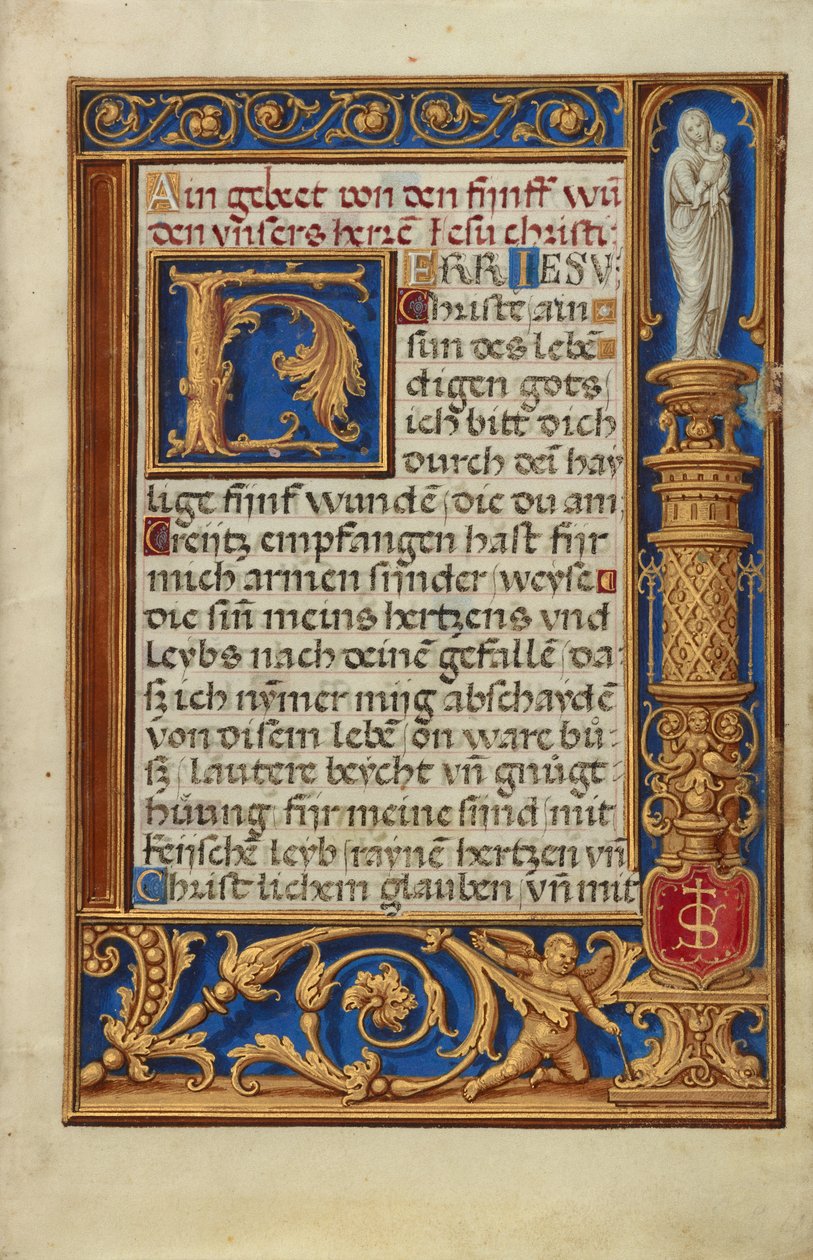 Geschmückte Textseite alkotó: Simon Bening