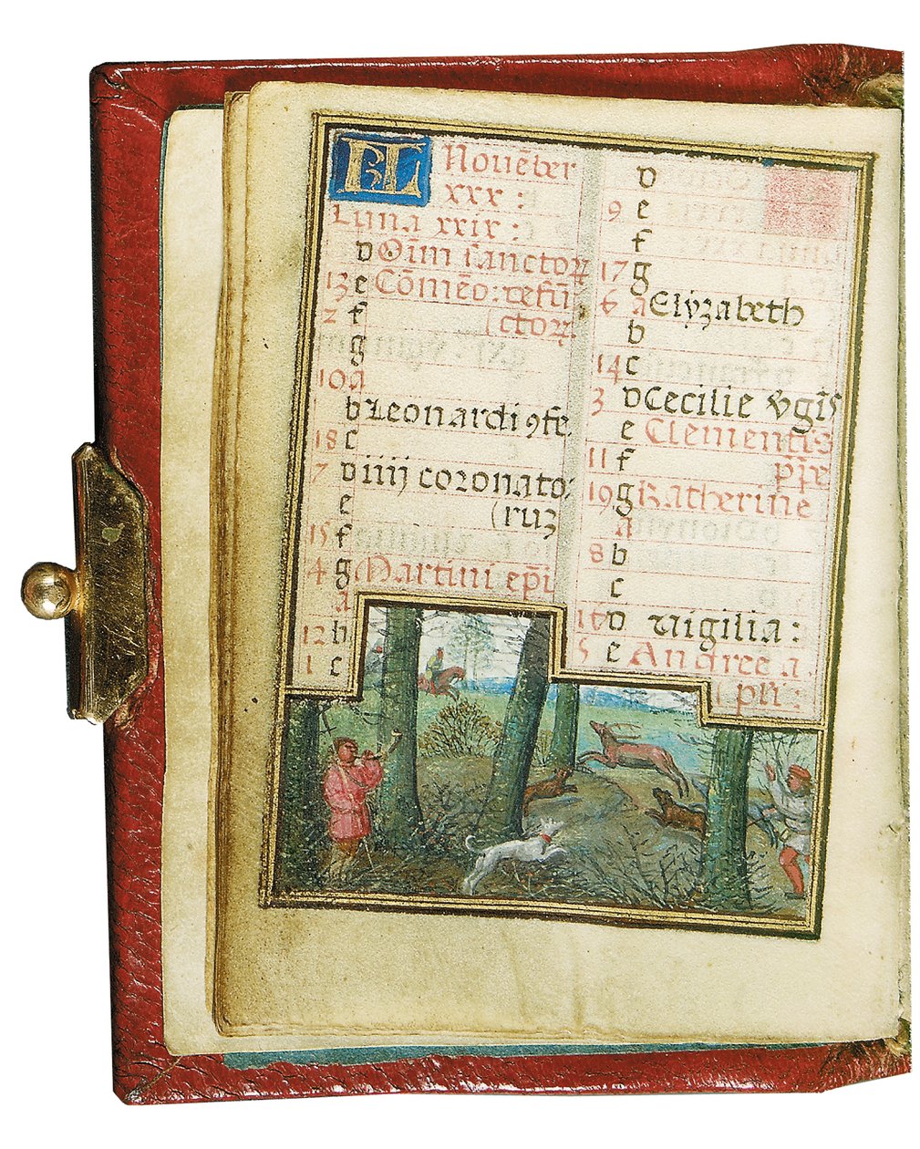 Fólió egy miniatűr Órakönyvből, Róma, Brugge felhasználása alkotó: Simon Bening