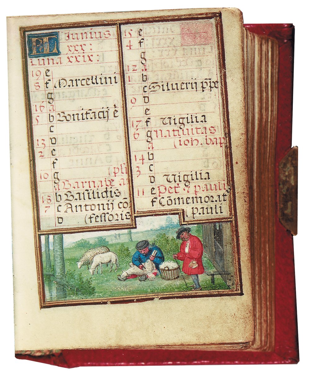 Fólió egy miniatűr Órakönyvből, Róma felhasználása, Brugge, 1530-35 alkotó: Simon Bening