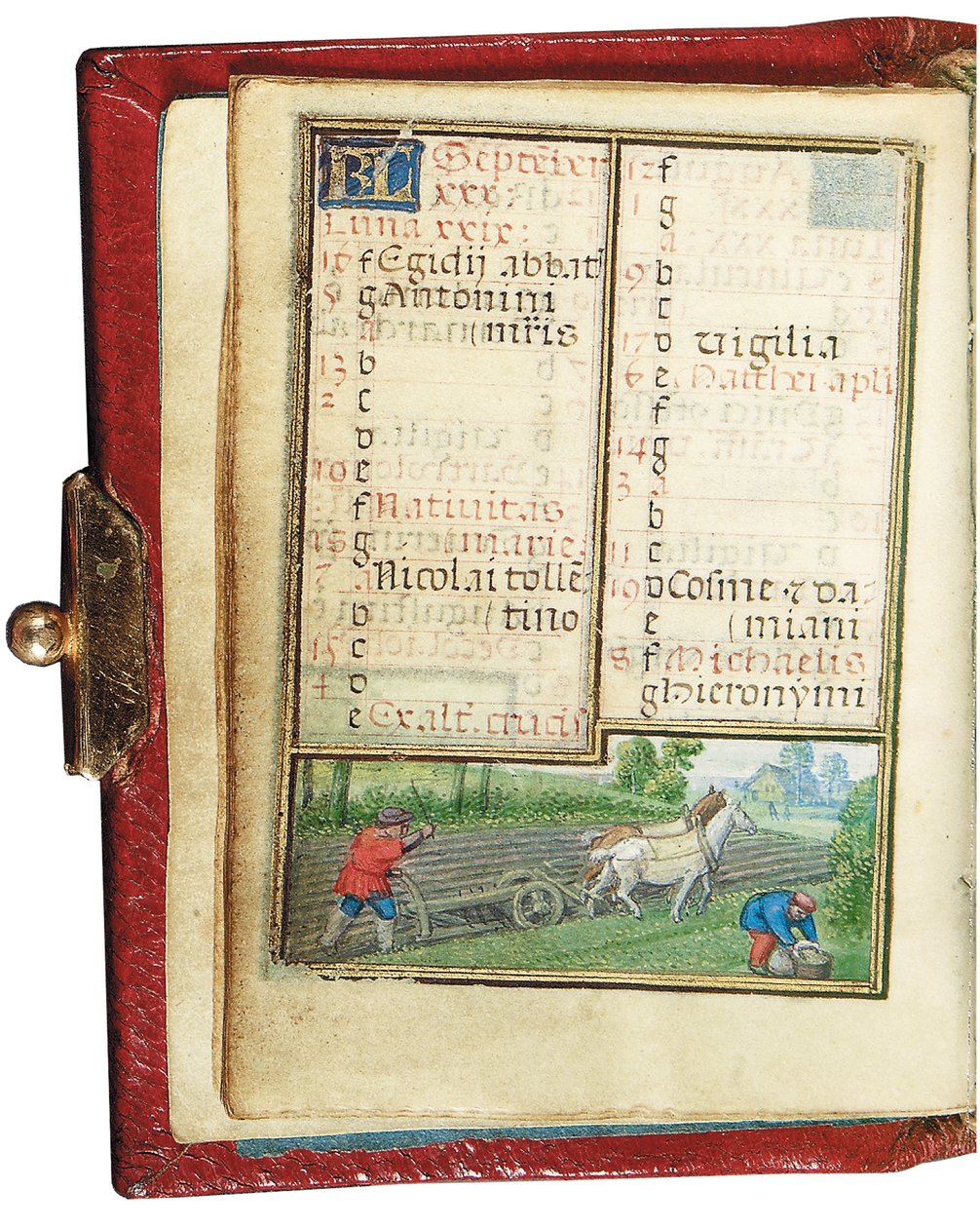 Fólió egy miniatűr Órakönyvből, Róma felhasználása, Brugge, 1530-35 alkotó: Simon Bening