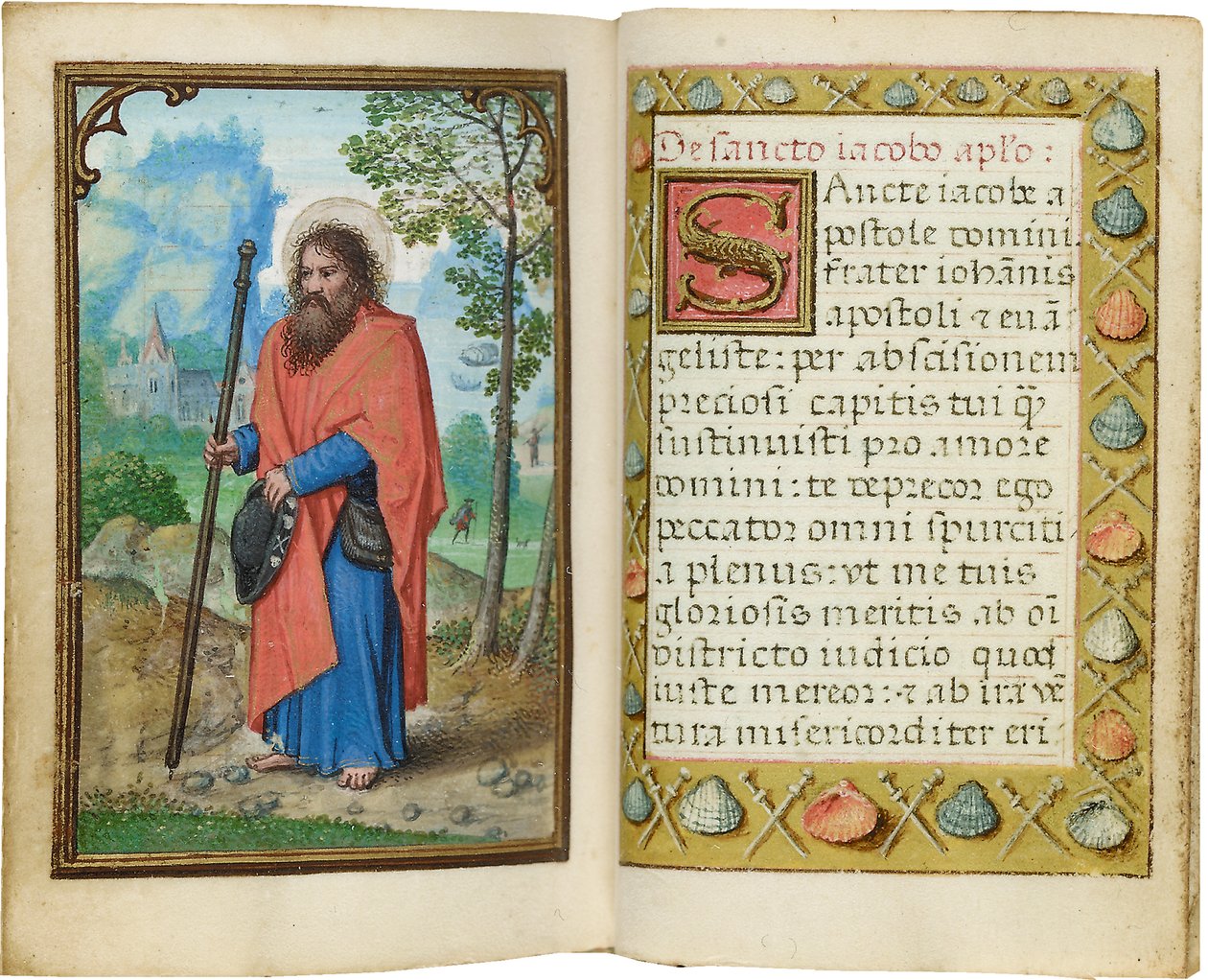Fólió egy miniatűr Órakönyvből, Róma felhasználása, Brugge, 1530-35 alkotó: Simon Bening