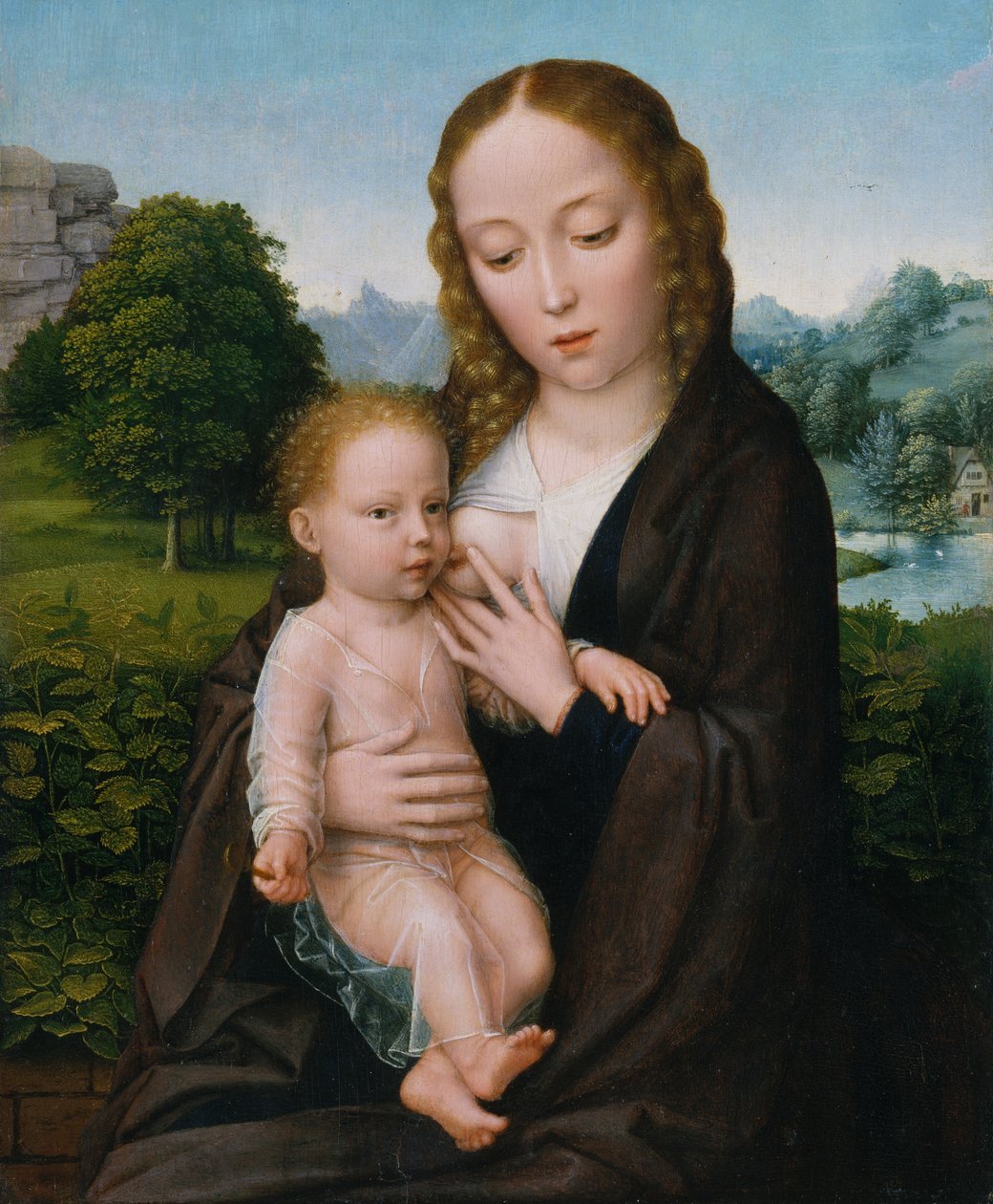 Szűz és gyermek, kb. 1520. alkotó: Simon Bening