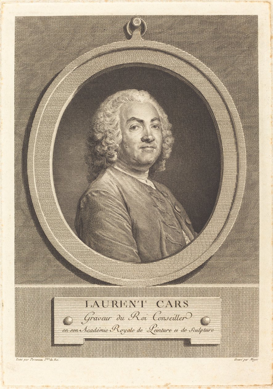 Laurent Cars alkotó: Simon Charles Miger after Jean Baptiste Perronneau