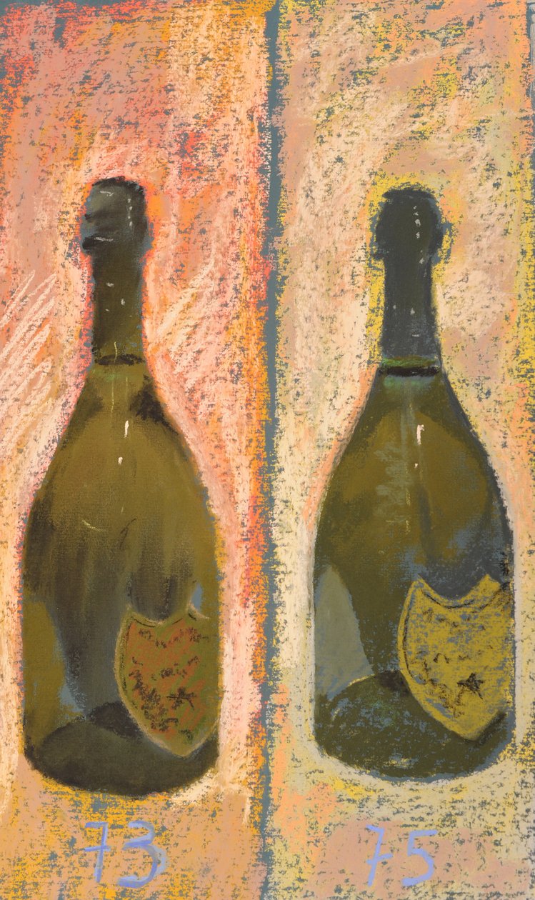 Champagne Moet Dom Perignon, 2016 (pasztell, papír) alkotó: Simon Fletcher