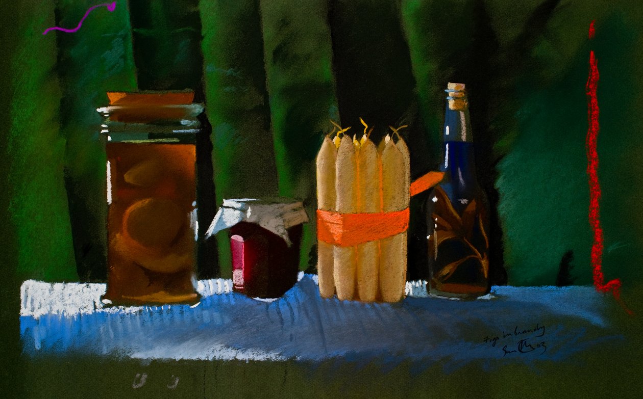 Karácsony, füge pálinkában, 2000 (pasztell) alkotó: Simon Fletcher