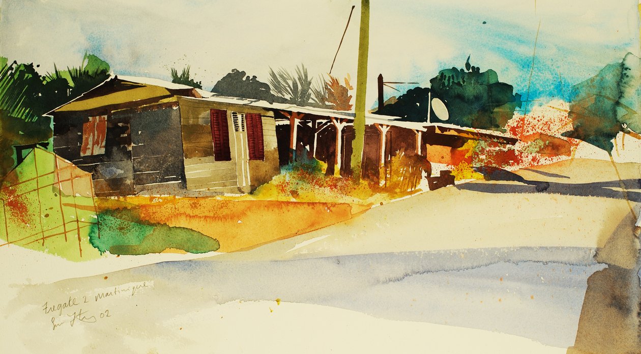 Fregate 2, Martinique 2002 (akvarell) alkotó: Simon Fletcher