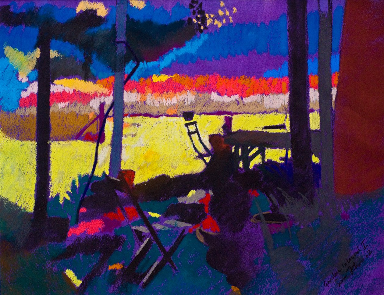 Garden Interval 1 (pasztell, papír) alkotó: Simon Fletcher