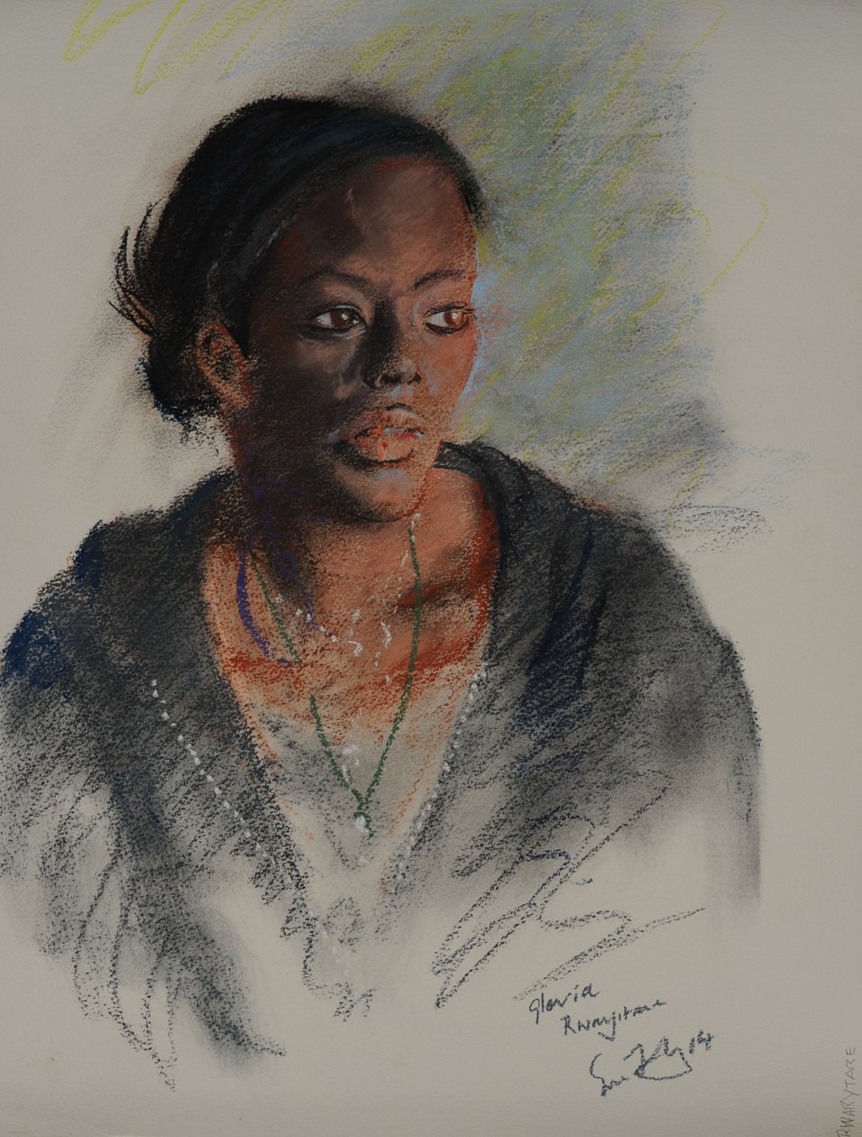 Gloria Rwarytare, 2014 (pasztell, papír) alkotó: Simon Fletcher