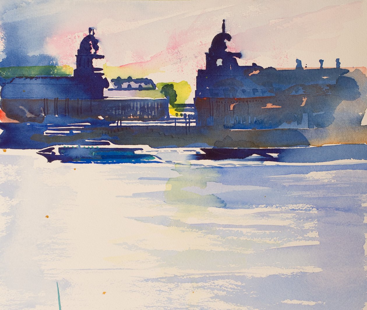 Greenwich a kutyák szigetéről, 2016 (akvarell) alkotó: Simon Fletcher
